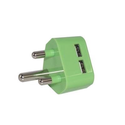 China South African India Plug Power Supply Adapter Mobile Phone Power Adapter 5Volt 3Pin for sale
