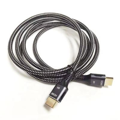 China Alta Velocidade 4K 8K UHD Braided Nylon 2.1 HDMI Cable para a experiência de visualização definitiva à venda