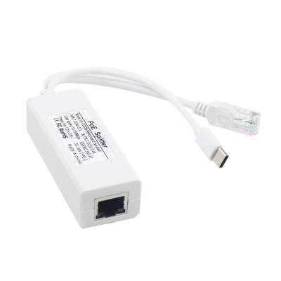 Chine USB From 48 Volt Poe To 12V Camera 802.3af USB Type C Single Lan Port 1A 1.2A à vendre