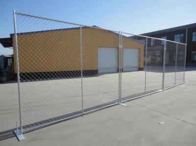China Galvanized Chain Link Temporary Fencing Panel , Temporary Security Fence USA Standard for sale