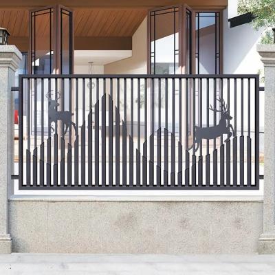 中国 ヨーロッパデザイン 10FT 管状鉄門 オーダーメイド 装飾鉄フェンス 販売のため
