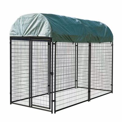 China 1.8M Height Galvanized Welded Dog Run Cage Heavy Duty Large Dog Kennel for sale