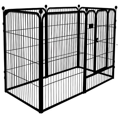 China Puppy Pet Dog Play Kennel Foldable Steel Wire Dog Fence Panels for sale