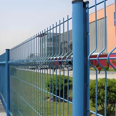 China Metal 1.8M 3D Curved Wire Mesh Fence , Welded Garden Wire Mesh Fence for sale