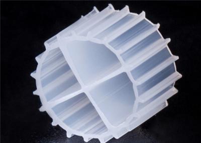 China White Color MBBR Filter Media With Virgin HDPE Material And Long Life Span For RAS for sale