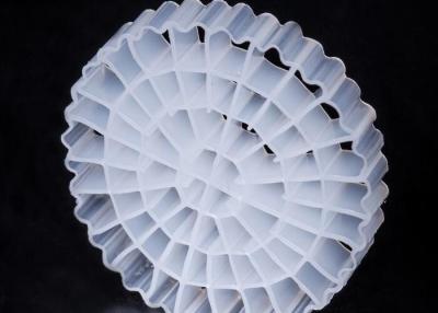 China Virgin HDPE Material MBBR Bio Media K5 White Color With 25*4mm Size For IFAS Equipment for sale