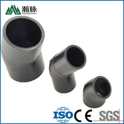 China Hot Melt HDPE Elbow Fittings 1 Inch Drinking Water Pipe SDR9 SDR11 for sale
