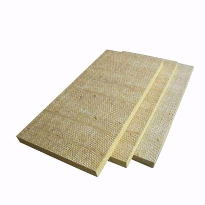 China ISO Fireproof Hydrophobic Insulation Rock Wool Board Panels High Density for sale