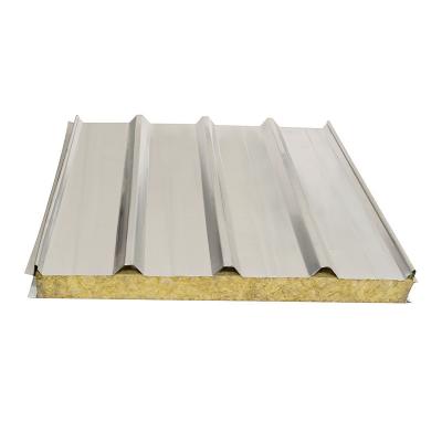 China OEM House Rockwool Sandwich Wall Panel 6m 7m Length for sale