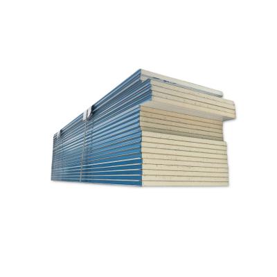 China Fire Resistant Class A1 Insulated Polyurethane Sandwich Panel with 80kg/m3+ Density for sale