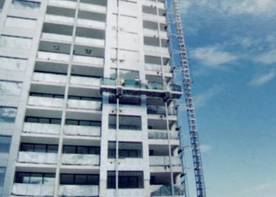 China Single Mast Tower Mast Climbing Work Platform , High Speed Safety Mast Climber for sale