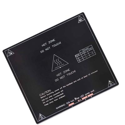 Китай MK3 плита Heatbed принтера алюминия 250*250*3mm 180W 3D черная продается