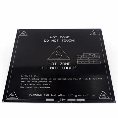 China 214*214* 3mm 24V 3D Printer Heatbed Aluminum Substrate Hot Plate for sale