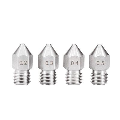 China 0.3mm 0.6mm 1.2mm MK8 Stainless Steel Nozzle 3D Printer GT2 pitch for sale