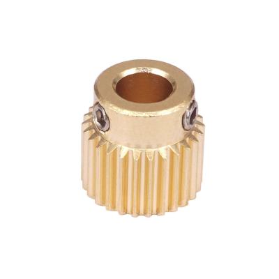 China MK8 Brass Extrusion Gear 26/40 Tooth 11*11mm 3D Print Head Extruder for sale