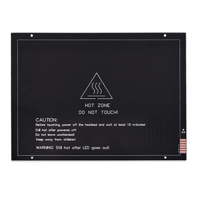 China 220mm*275mm*3mm 24V 200W MK3 3D Printer Heatbed Aluminum Substrate for sale