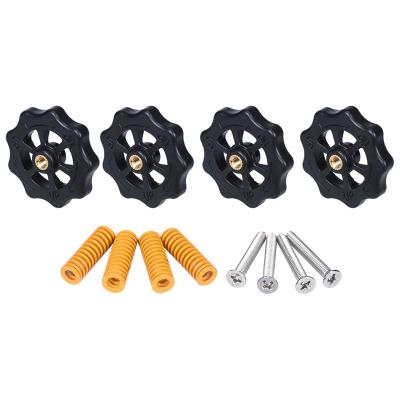China Yellow 8mm*4mm*25mm 3D Printer Springs Ender3 Hand Nut Screw M4 Leveling Kit for sale