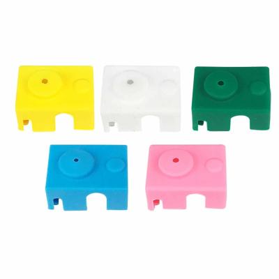 China Plastic 23*16*11.5mm E3D-V6 PT100 Silicone Sleeve / Silicon Rubber Case for sale