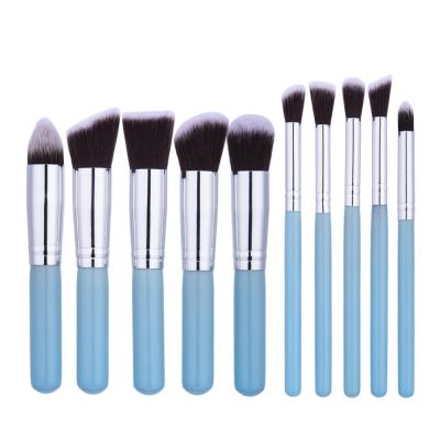 China Private Label Full Makeup Brush Set Flat Type With Wood Handle , 15.5*12*1.2cm for sale