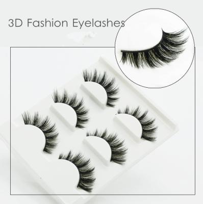 China Fashion Eye Makeup Eyelashes Hand Made 3D For Party OEM ODM Service for sale