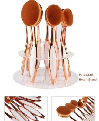 China Toothbrush Shaped Full Makeup Brush Set Plastic Handle For Foundation Makeup for sale