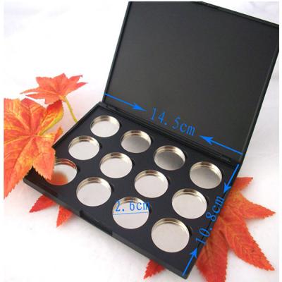 China Portable vacío de encargo magnético de la cacerola de la paleta 12 del maquillaje para el sombreador de ojos en venta