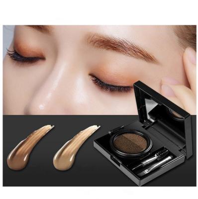 China Professional Makeup Waterproof Eyebrow Gel Dubble Colors Air Eyebrow Cushion for sale
