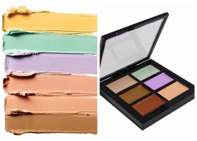 China Private Label Organic Makeup Face Makeup Concealer Palette With 6 Colors for sale
