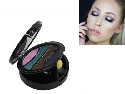 China Alto sombreador de ojos cosmético del brillo del pigmento 4 colores para las muchachas, polvo presionado en venta