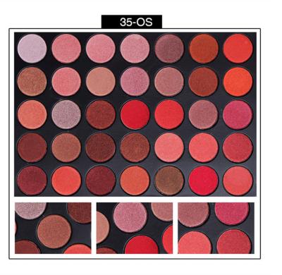 China Mineral Eye Makeup Eyeshadow 35 Color Pink Eyeshadow Palette For Beginners for sale