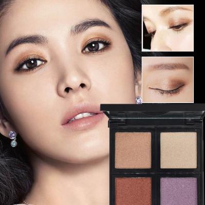 China Bulk 4 Color Eyeshadow Palette With Mirror Makeup Eyeshadow Palette for sale