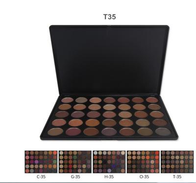 China Beauty Warm Earth Tone Eyeshadow Palette Dry Powder For Common Makeup for sale
