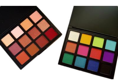 China Vegan Warm Toned Eyeshadow Palette 12k , Gold Glitter Eyeshadow Palette Colorful for sale