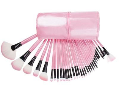 China Synthetic Beauty Full Makeup Brush Set Pink Color For Facial Powder for sale