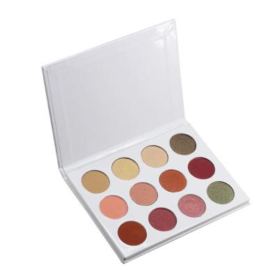 China Best Selling Profession Cosmetic12 Colors Glitter Eyeshadow Powder Palette for sale
