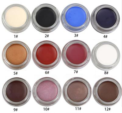 Chine 12 couleurs imperméabilisent l'eye-liner de gel pour des yeux de Brown, eye-liner de preuve de tache à vendre