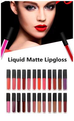 China Liquid Matte Long Lasting Lip Gloss , Matte Finish Lipstick Sunscreen For Lady for sale