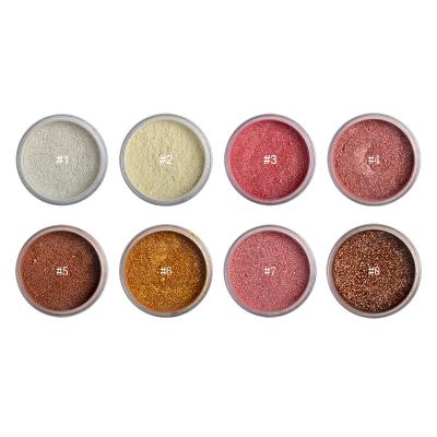 China Loose Powder Face Makeup Highlighter 8 Colors Longlasting High Pigment Easy Coloring for sale