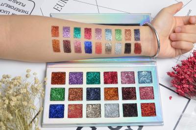 China Shimmer Glitter Pigment Eyeshadow , Colorful Makeup Palette Mineral Ingredient for sale
