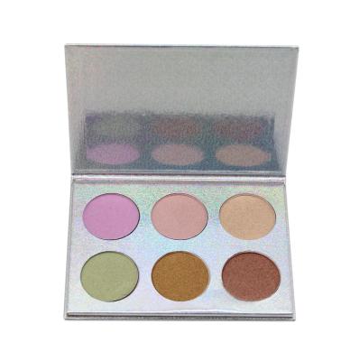 China Easy Coloring Face Makeup Highlighter Longlasting 6 Colors Suit For Any Occasions for sale