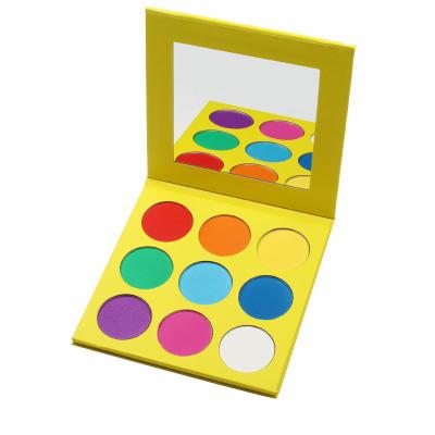 China Mineral Glitter Pigment Eyeshadow , Makeup Eyeshadow Palette With 9 Colorful Pans for sale