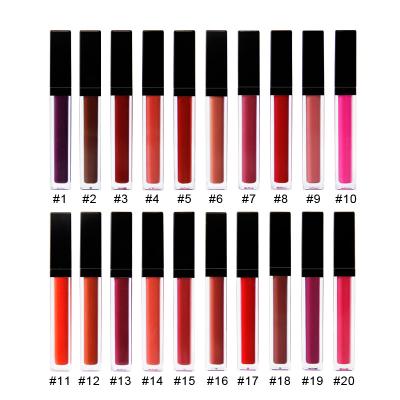 China Waterproof Moisturizer Lip Makeup Products 20 Colors Lipgloss MSDS Certificated for sale