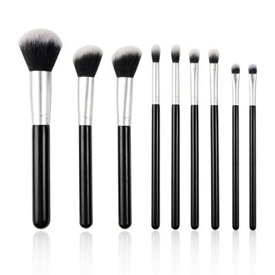 China Customized Full Makeup Brush Set Synthetic Hair Material Flat Brush Shape for sale