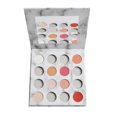 China Empty Marble Makeup Eyeshadow Palette High Pigmented Create Your Own Plate for sale