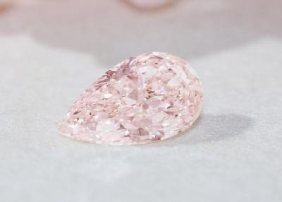 China Sakura Pink Pear Shape Lab Grown Pink Diamonds 1.5ct-2ct for sale