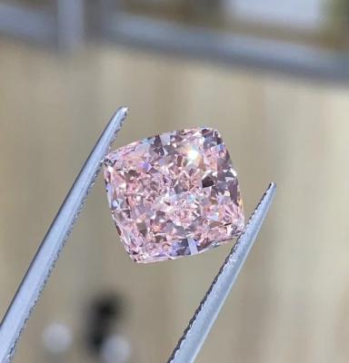 China Cushion Brilliant Cut Fancy Pink Loose Diamond Laboratory Grown 10 Mohs for sale