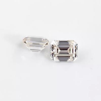 China 1ct-1.6ct Synthetic Emerald Cut CVD Lab Grown Diamond Colorless for sale