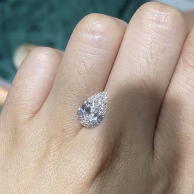 China 1-1.99Carat Pear Loose Diamond 10 Mohs Lab Engineered Diamonds for sale