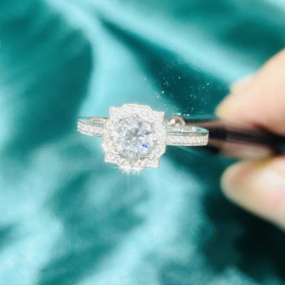 Китай искусственной обручальные кольца выросли лабораторией, который VS2-VVS1 украшений диаманта 1ct продается