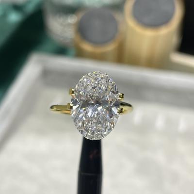 China 4.0ct Colorless Lab Diamond Jewelry Fancy Diamond Ring VS2-VVS1 for sale